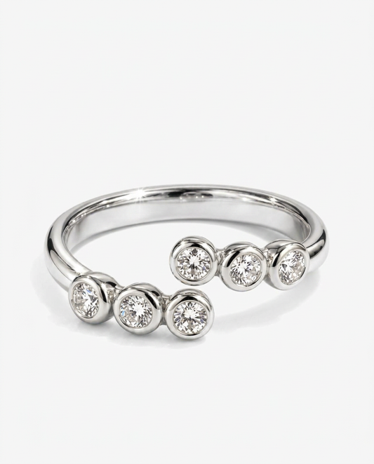 Bubble Bezel Ring