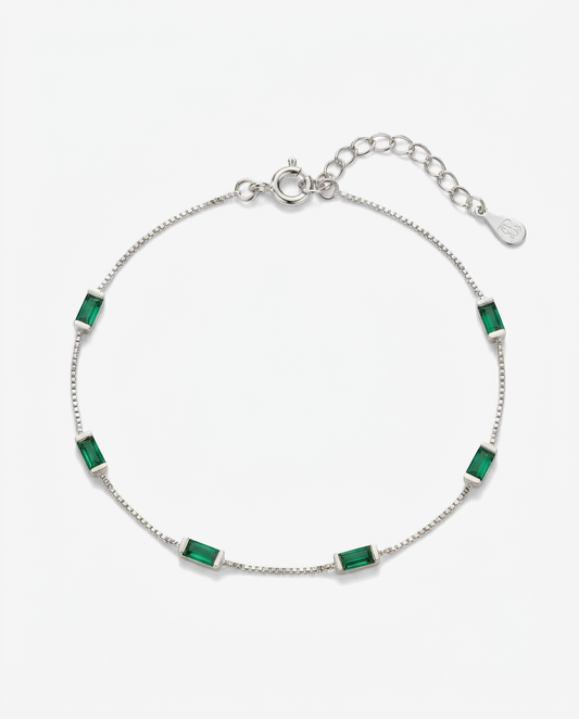 Emerald Baguette Bracelet