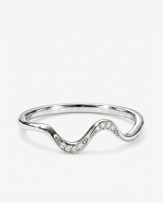 Wave Pavé Ring