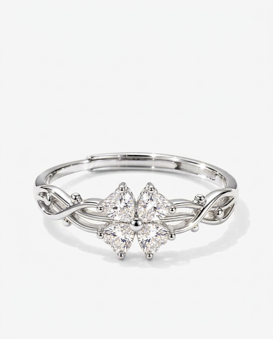 Lucky Clover Open Ring