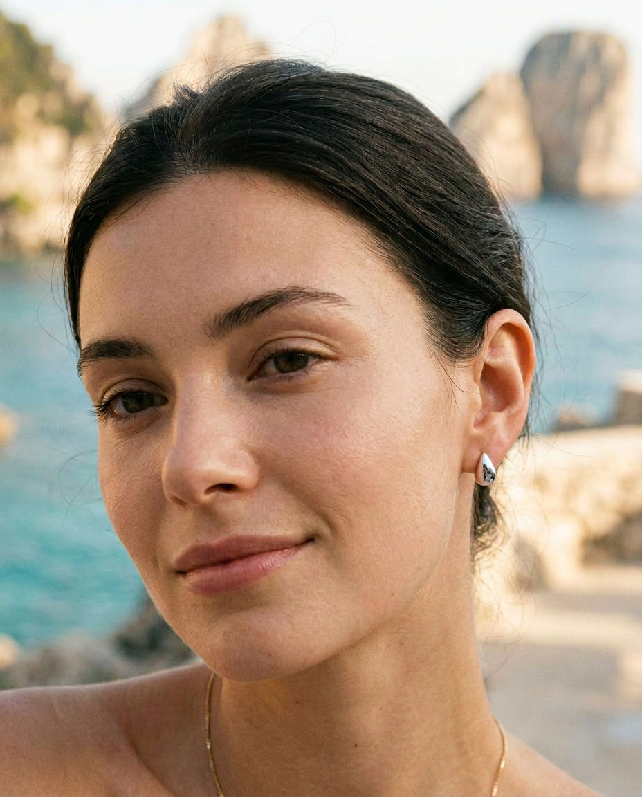 Water Drop Stud Earrings
