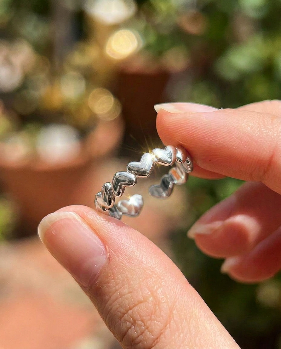 Linked Hearts Ring