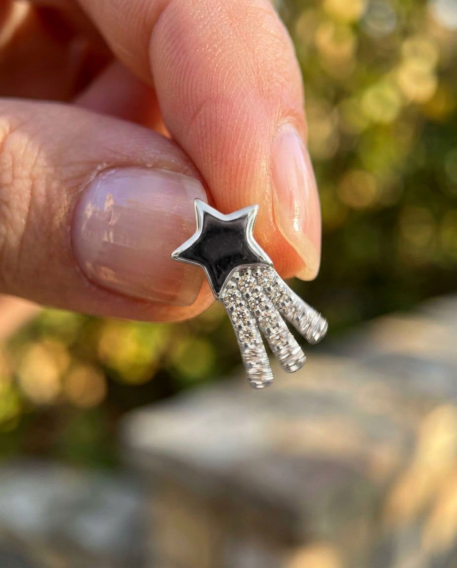 Shooting Star Stud Earrings