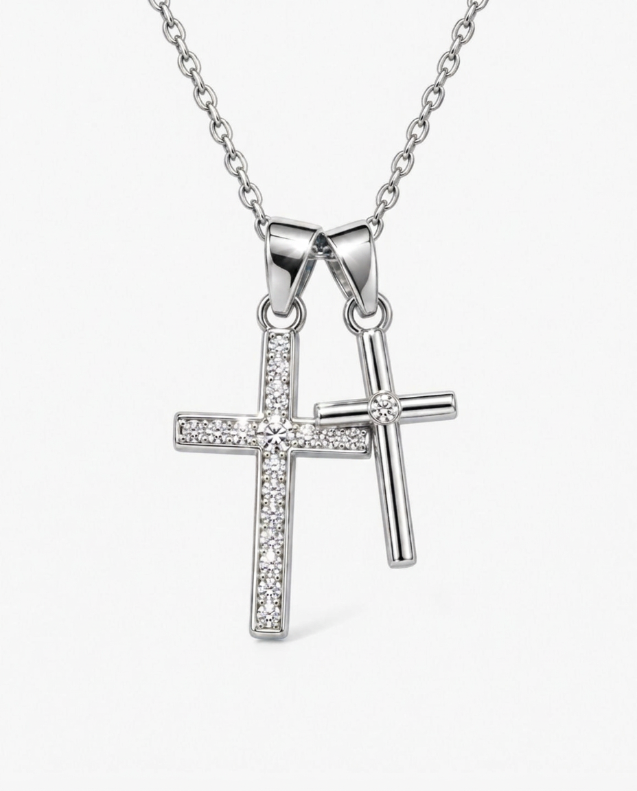Layered Cross Necklace