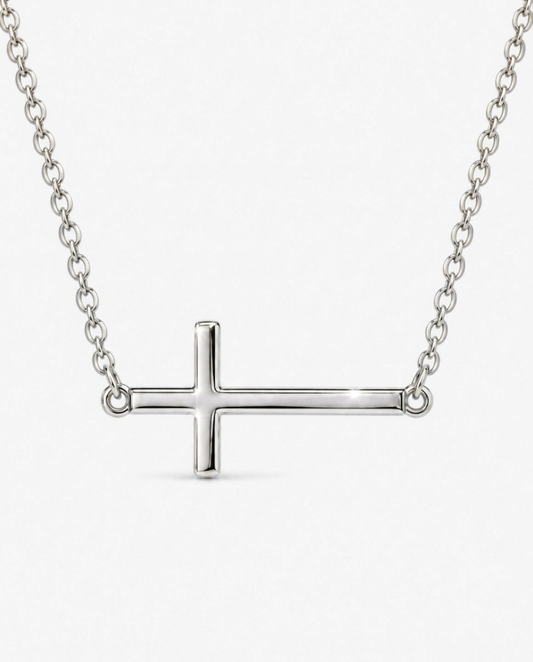 Horizontal Cross Necklace