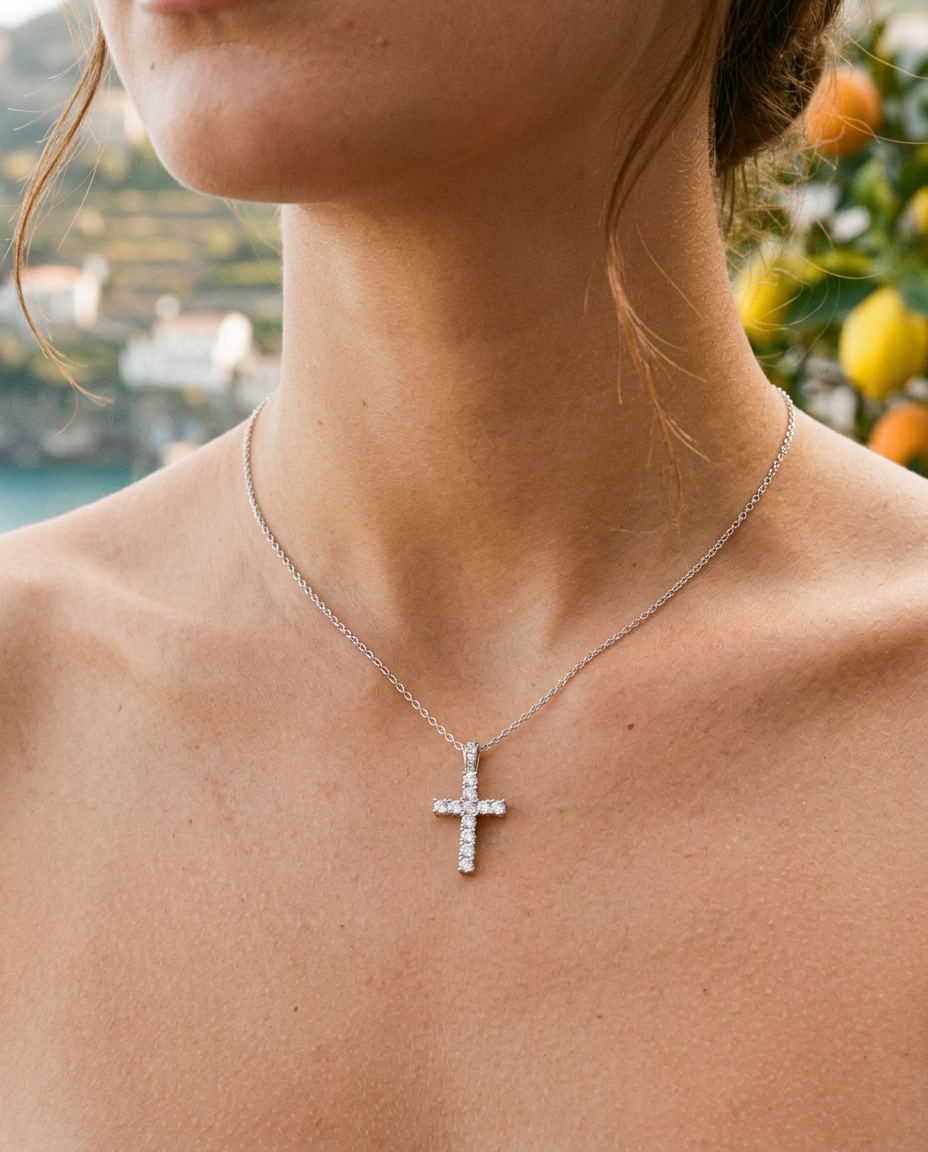 Como Cross Necklace