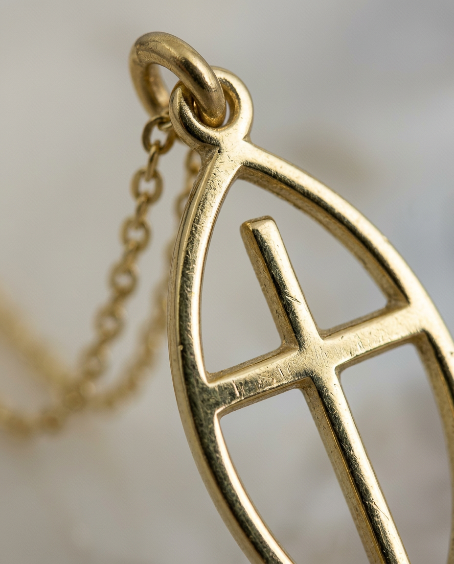 Pesce Cross Necklace