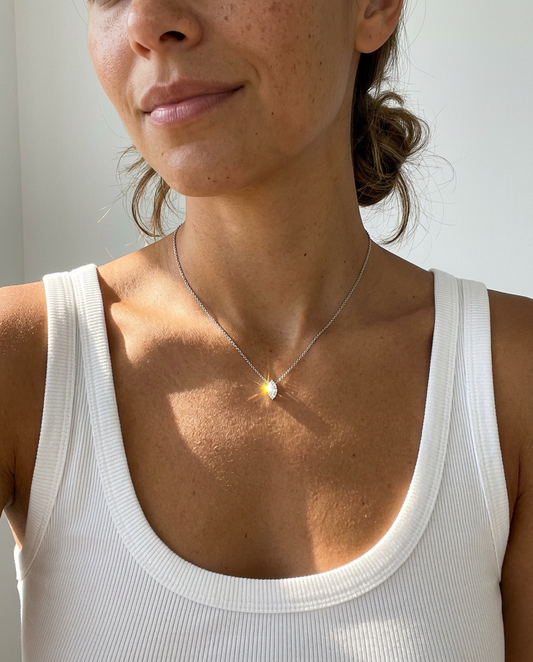 Marquise Solitaire Pendant Necklace