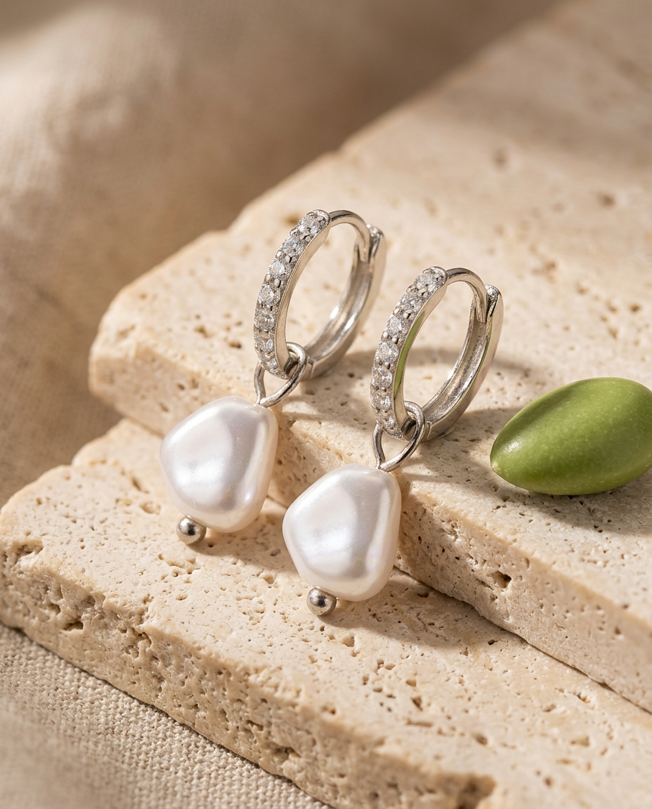 Baroque Perla Drop Earrings