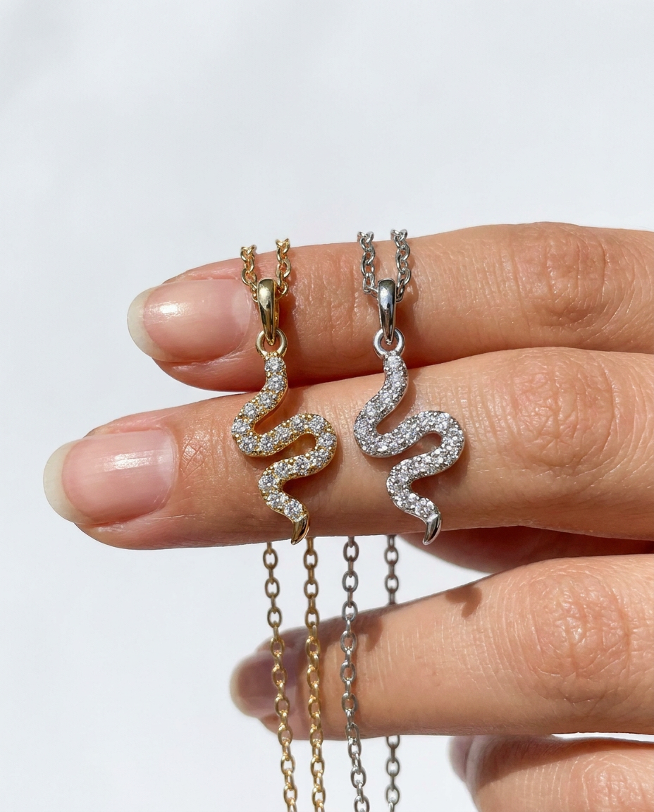 Serpentine Pendant Necklace
