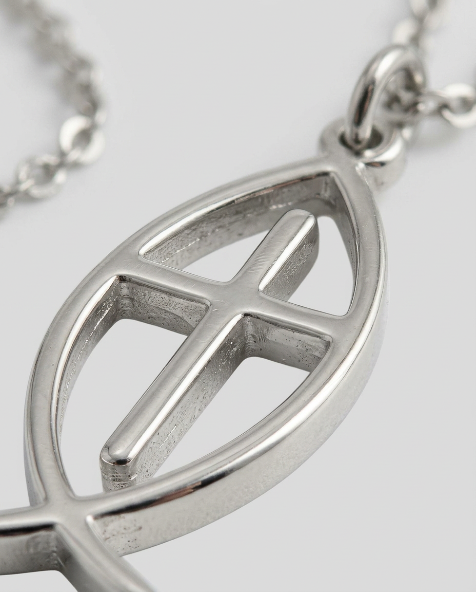 Pesce Cross Necklace