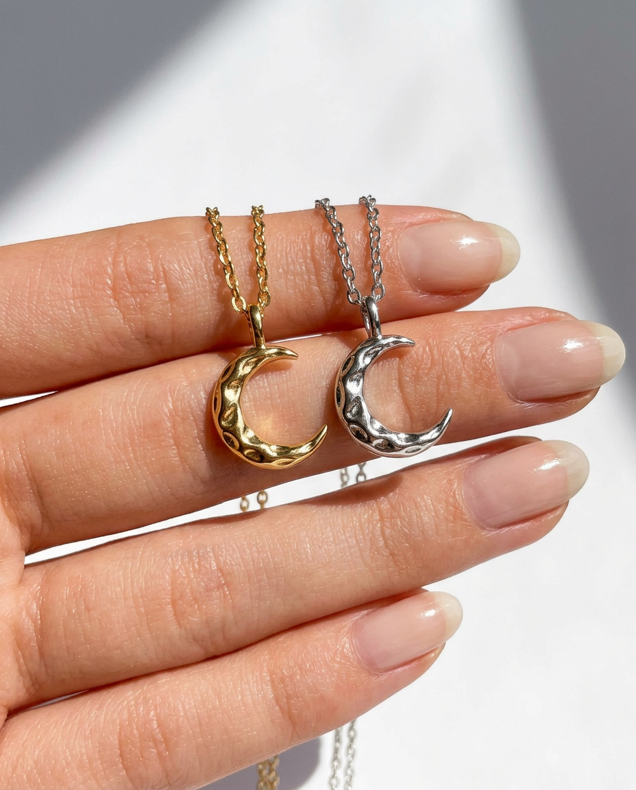 Half Moon Pendant Necklace