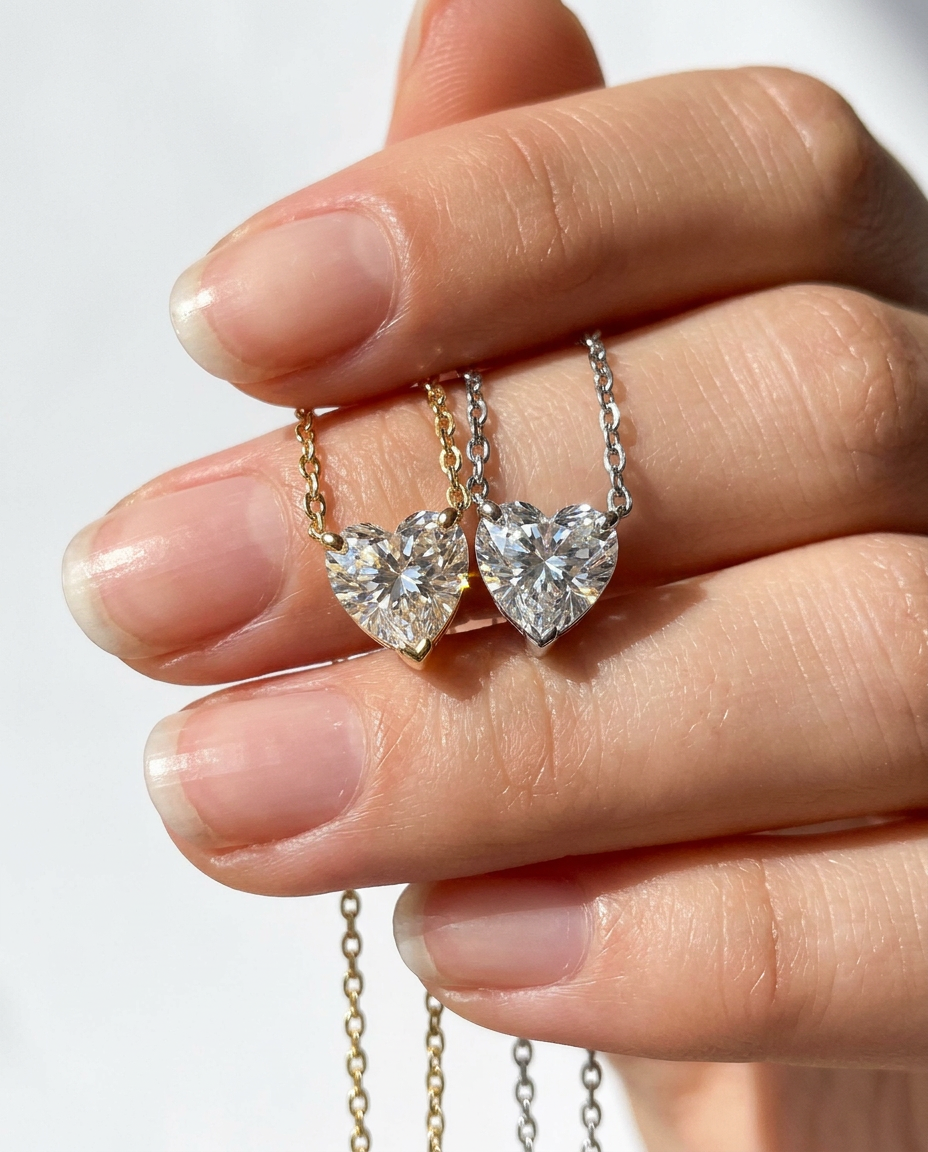 Heart Solitaire Pendant Necklace