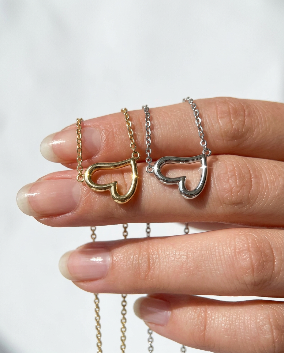 Floating Heart Necklace