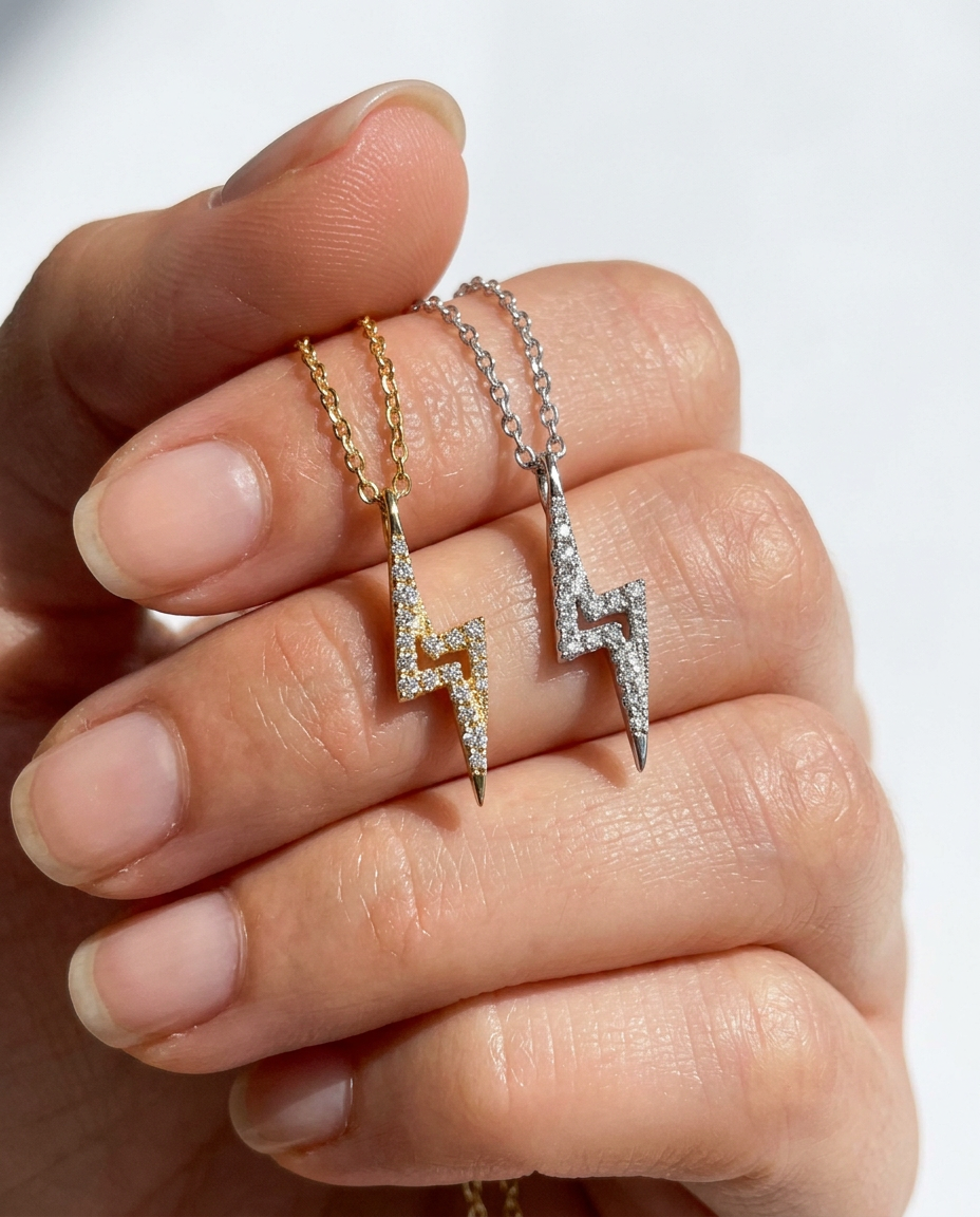 Lightning Pendant Necklace
