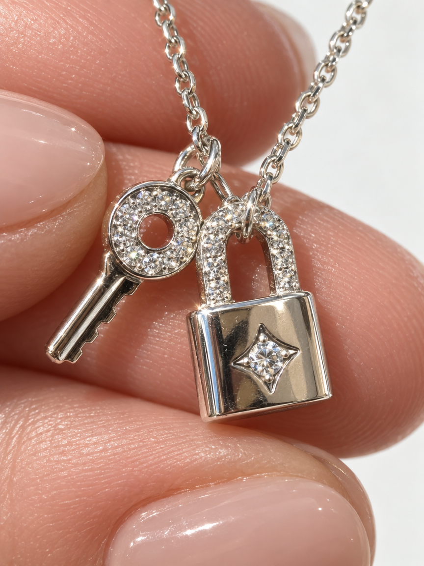Heart & Key Necklace