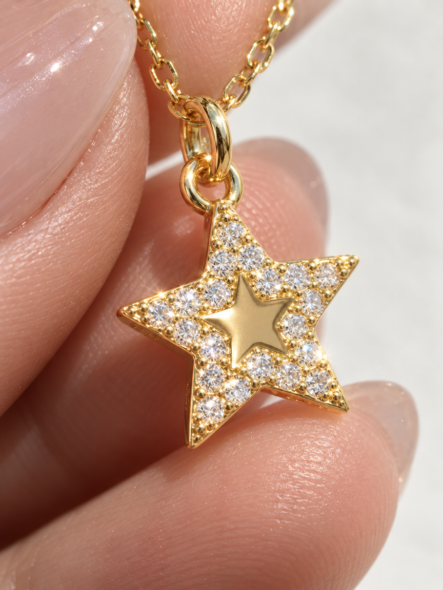 Pavé Star Necklace