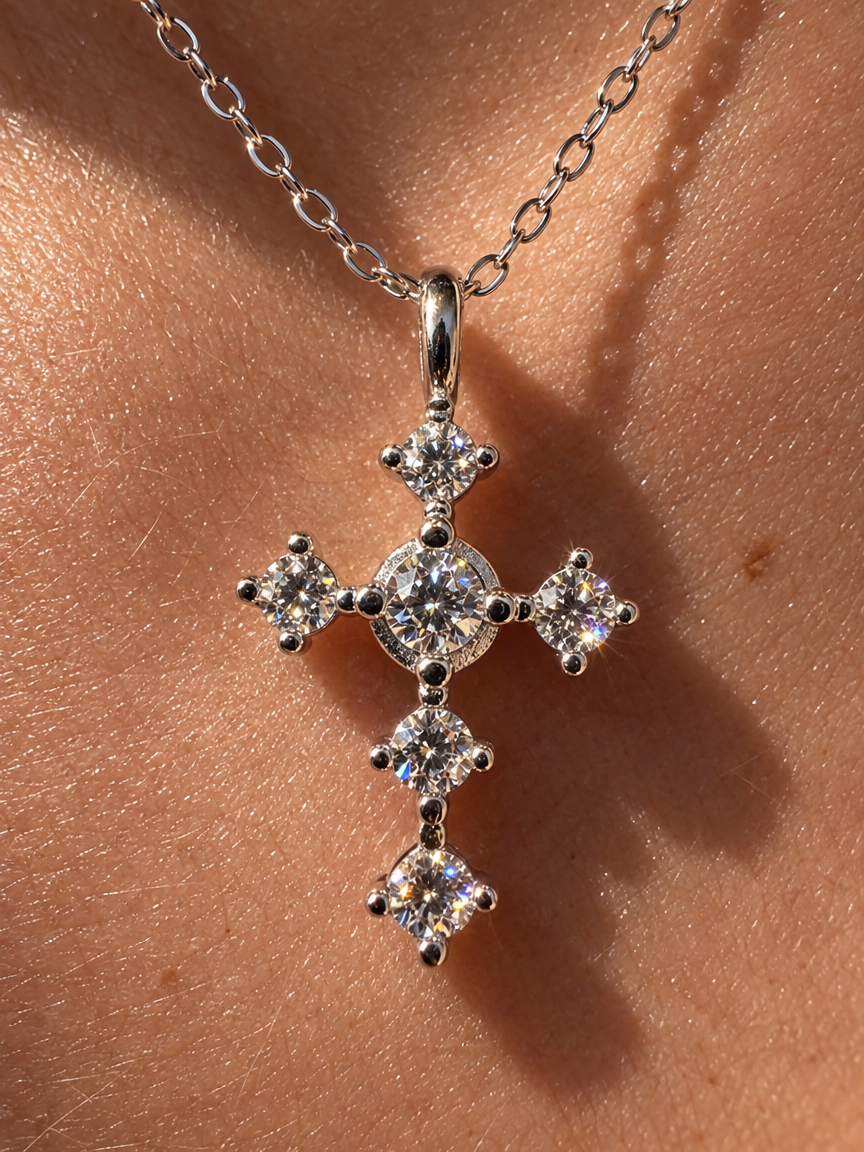 Crown Cross Necklace