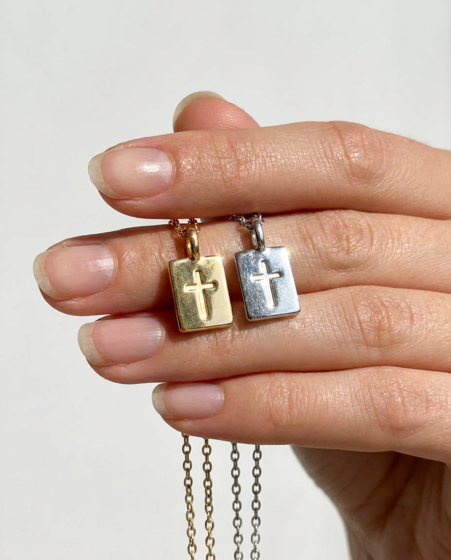 Cross Medallion Pendant Necklace