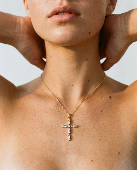 Maria's Cross Necklace
