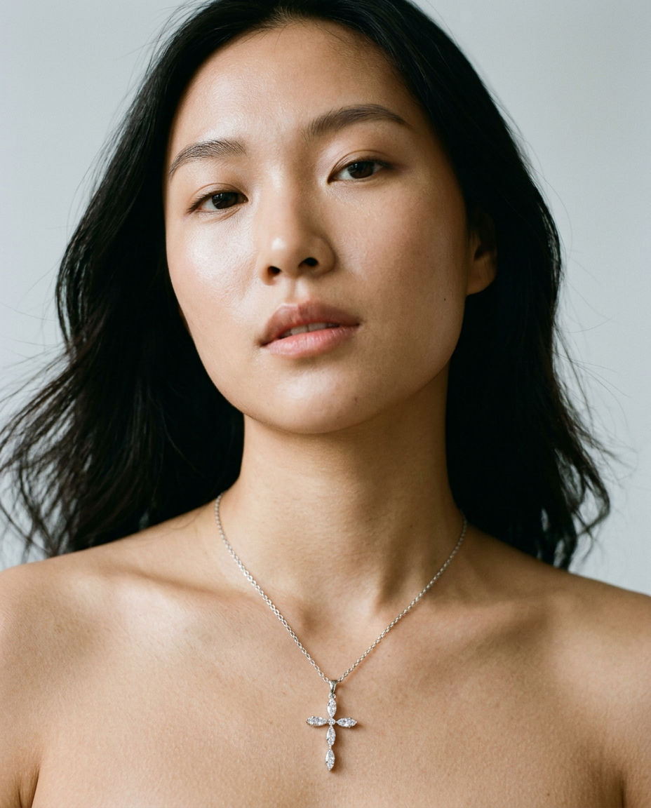 Maria's Cross Necklace