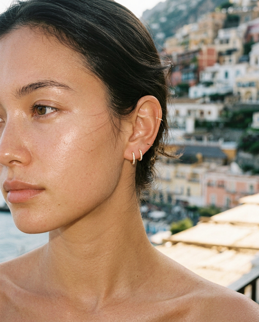 Pavé Rhinestone Hoops