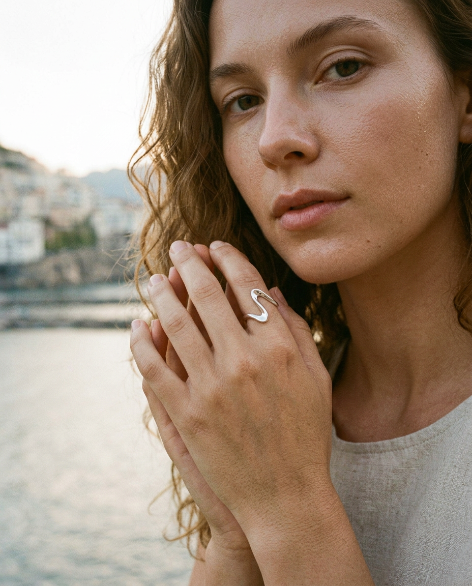 Wave Open Ring