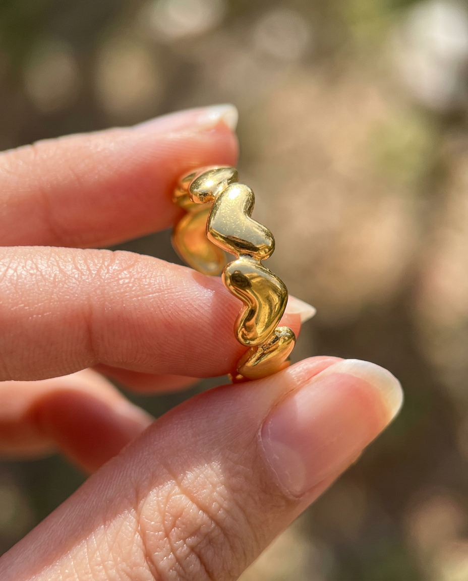 Linked Hearts Ring