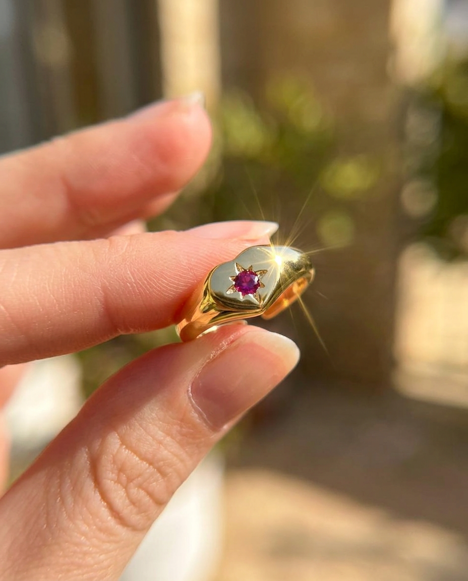 Zircon Signet Ring