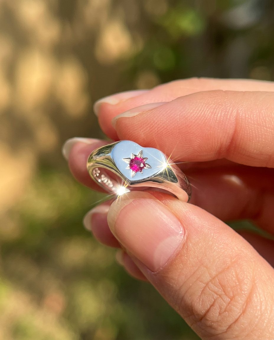 Zircon Signet Ring
