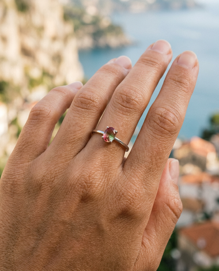 Oval Tourmaline Ring