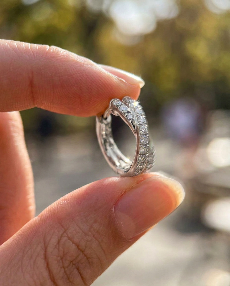 Crossover Zircon Hoops