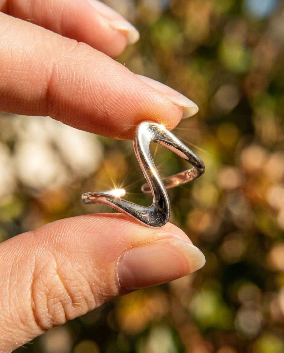 Wave Open Ring