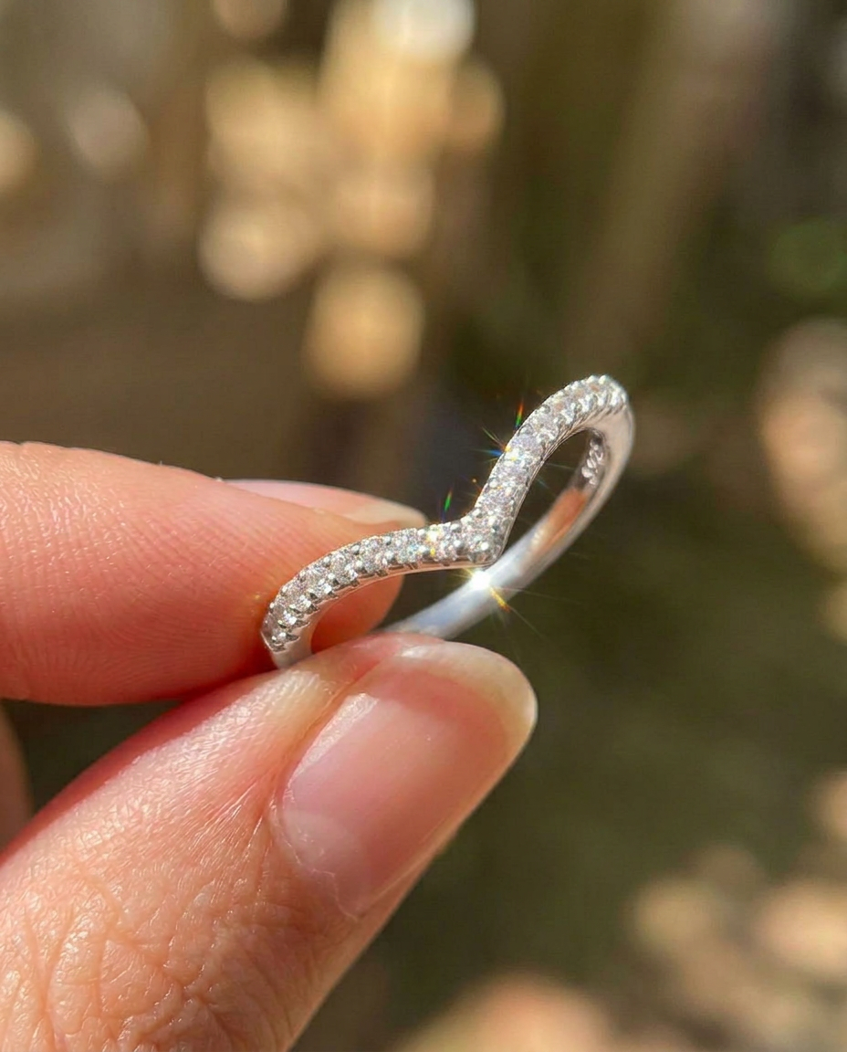 Wishbone Pavé Ring