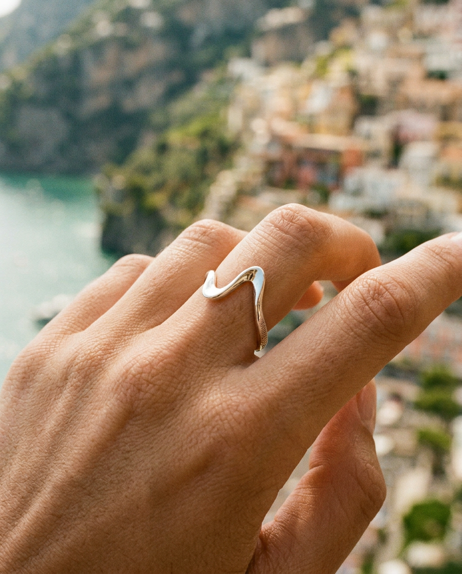 Wave Open Ring