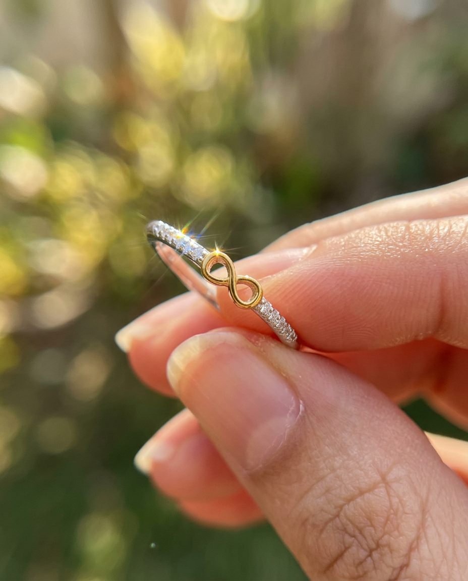 Infinity & Heart Ring
