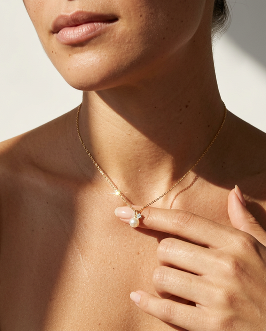 Pearl & Diamond Necklace