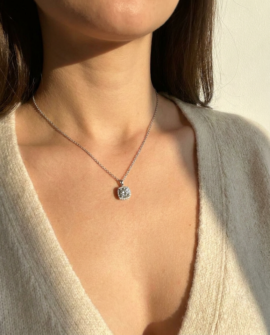 Halo Pendant Necklace