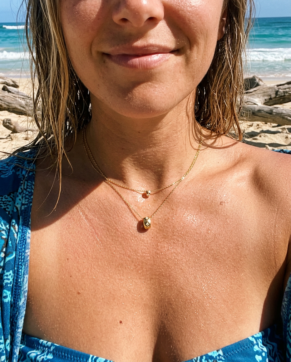 Pebble Charm Pendant Necklace