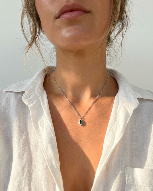 Emerald Marquise Necklace