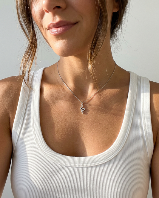 Serpentine Pendant Necklace