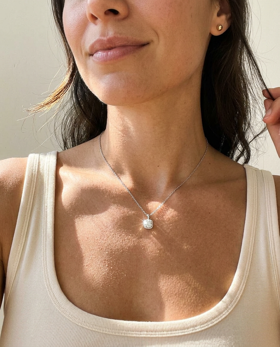Halo Pendant Necklace