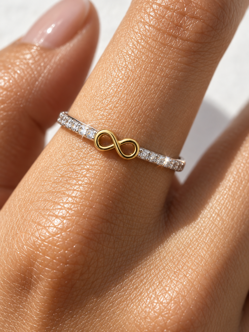 Infinity & Heart Ring