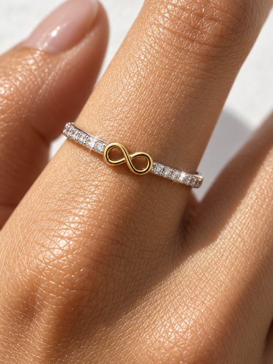 Infinity & Heart Ring