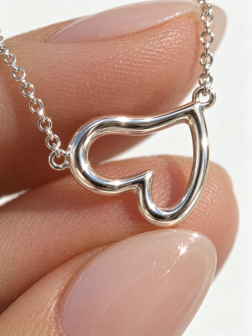 Floating Heart Necklace