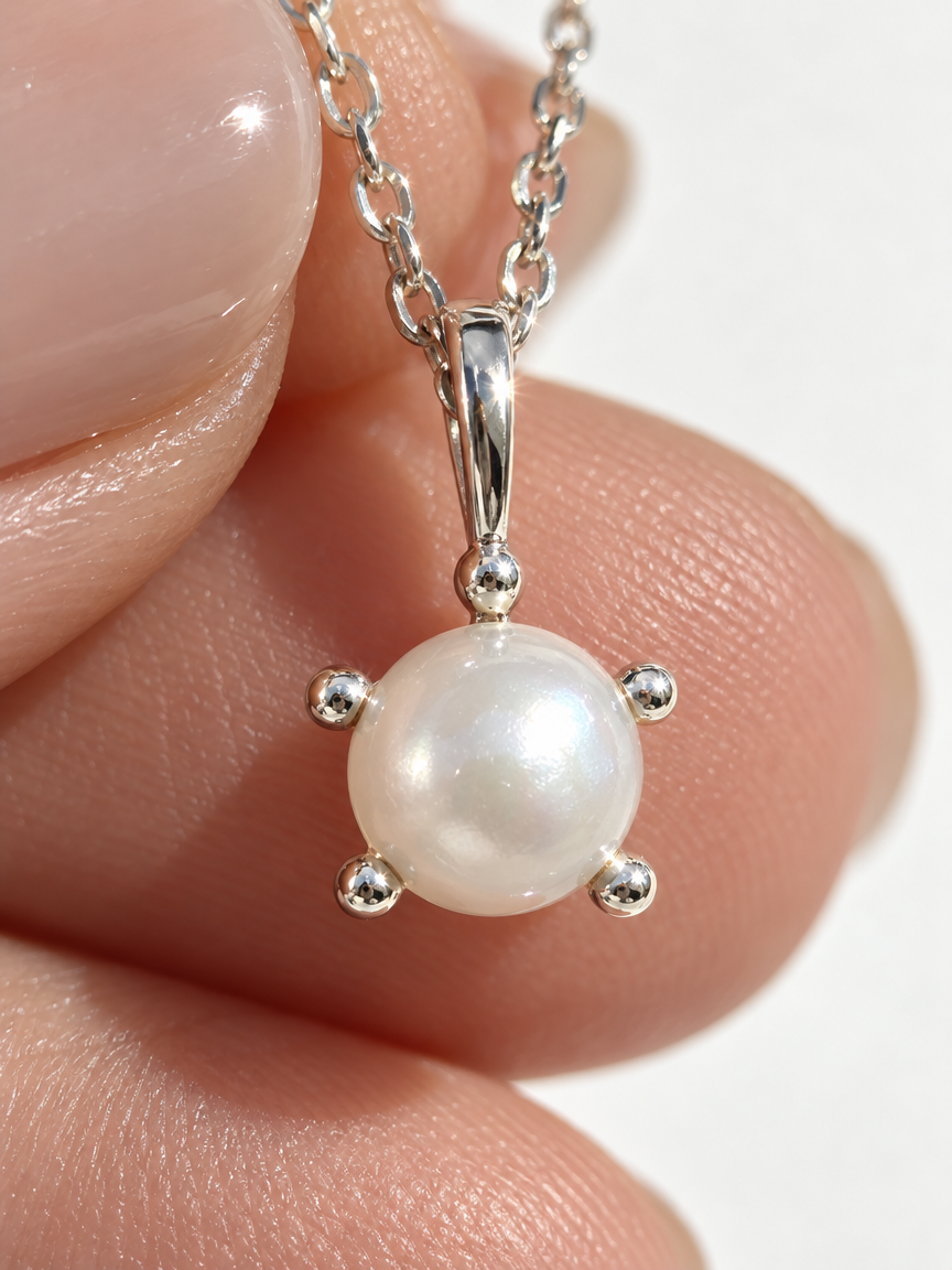 Star Pearl Pendant Necklace