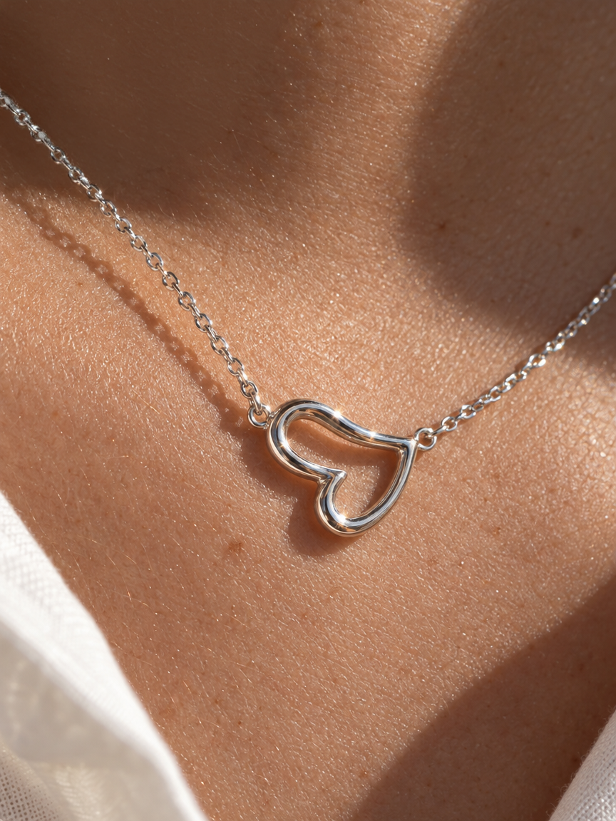 Floating Heart Necklace