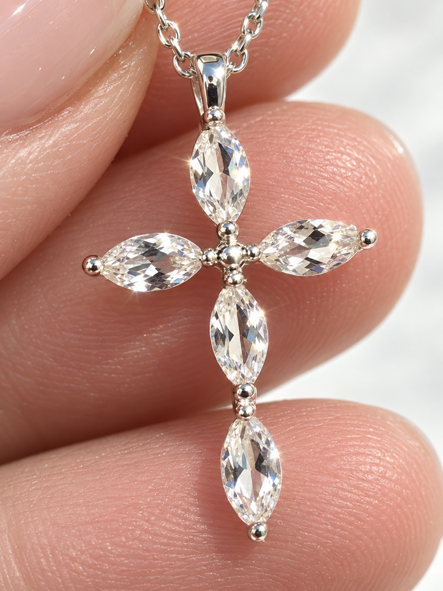 Petal Cross Necklace
