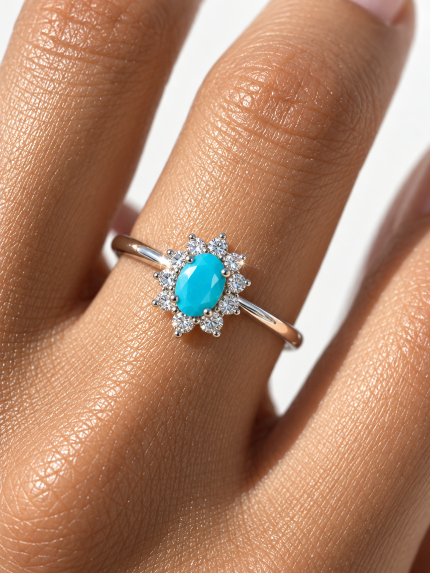 Golden Crystal Ring