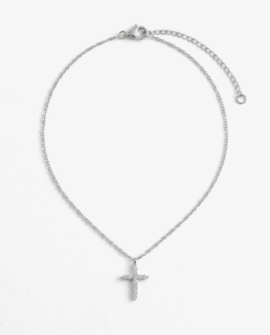 Everyday Pavé Cross Necklace